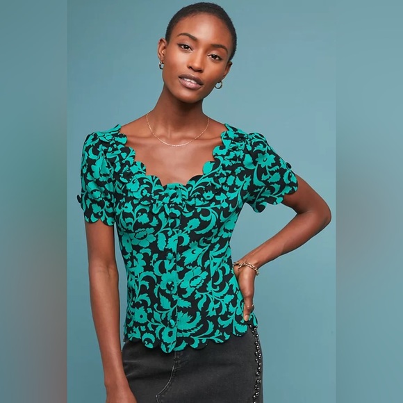 Maeve by Anthropologie Aseey Blouse - Picture 2 of 9